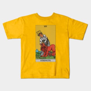 Strength Tarot Card Kids T-Shirt